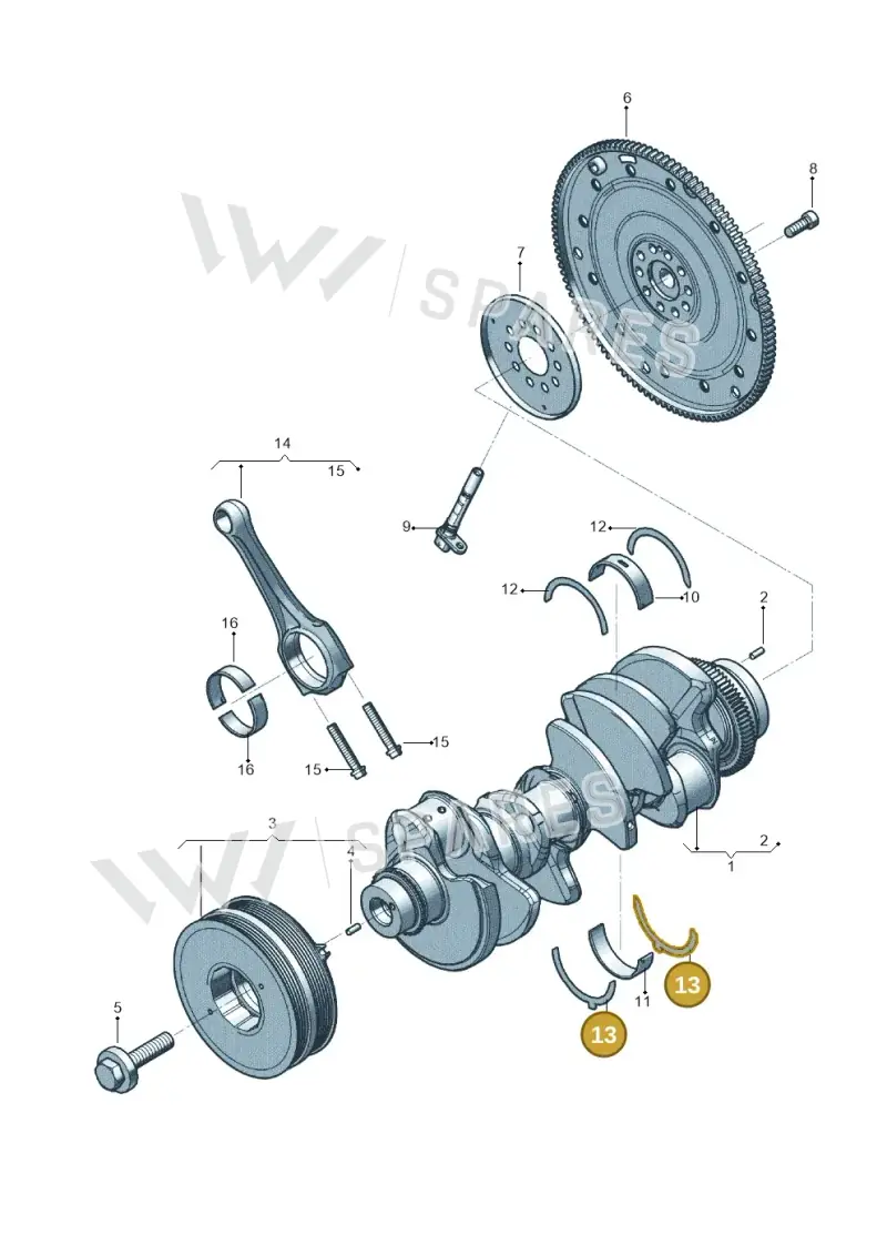 WHT007638A Volkswagen Thrust Washer