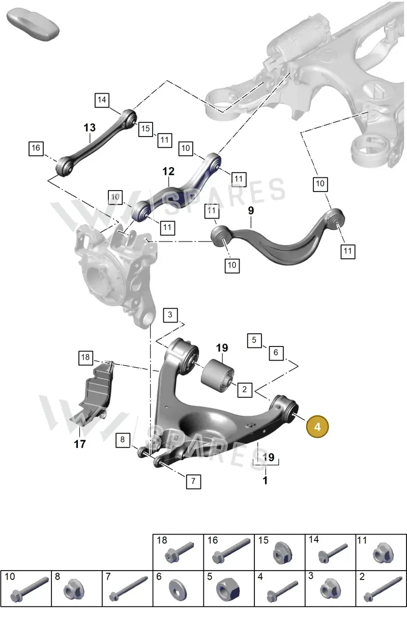 WHT007646 Volkswagen Eccentric Bolt