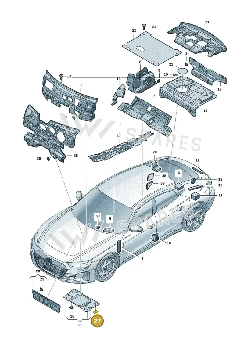WHT007766 Volkswagen Retaining Clip