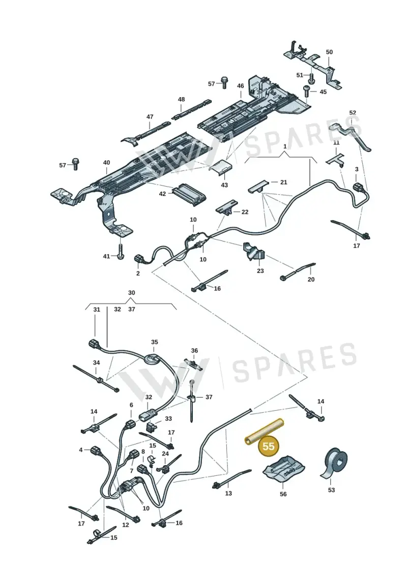 WHT007816 Volkswagen Shrinkable Hose Waterproof Weldable