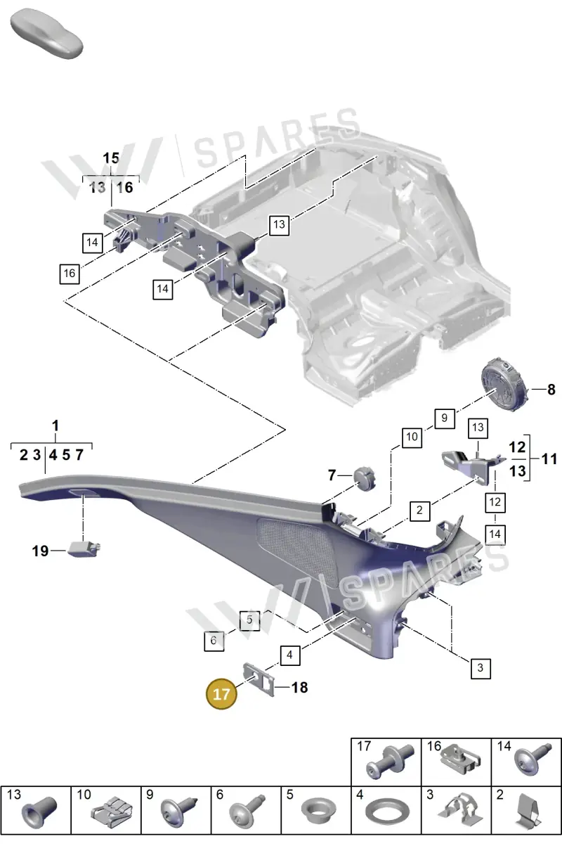 WHT007942A Volkswagen Bearing Pin