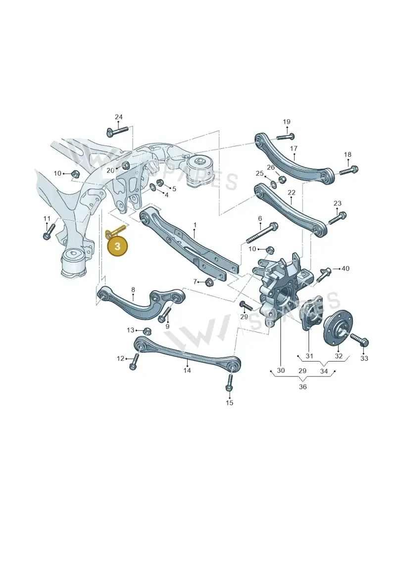 WHT008024 Volkswagen Eccentric Bolt