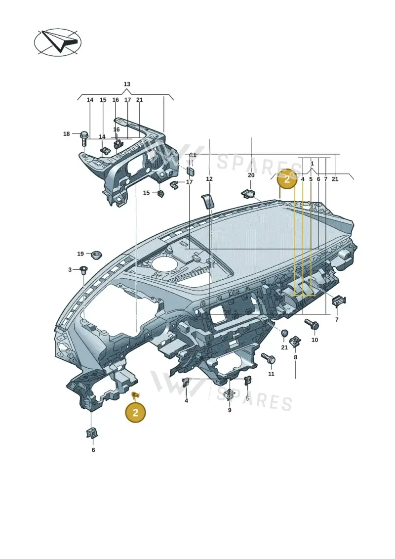 WHT008031 Volkswagen Clip