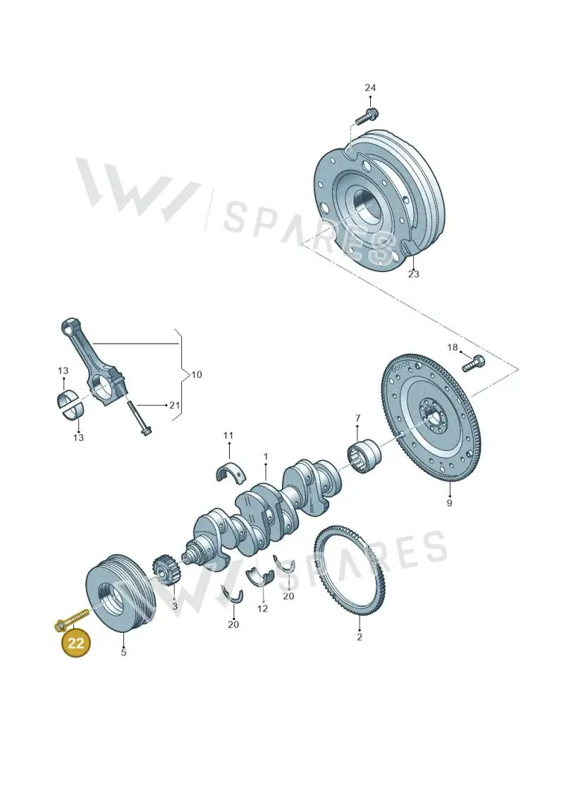 WHT008108 Volkswagen Hexagon Bolt
