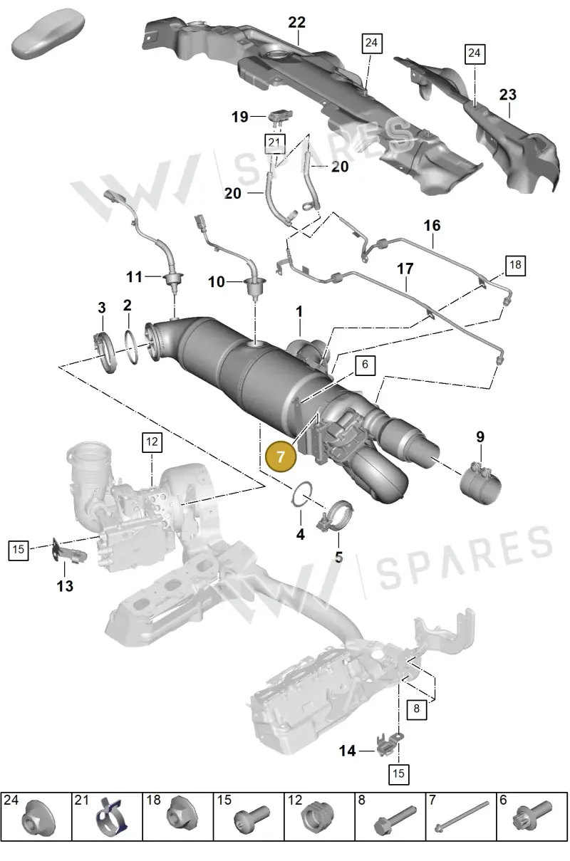 WHT008142 Volkswagen Hexagon Head Bolt