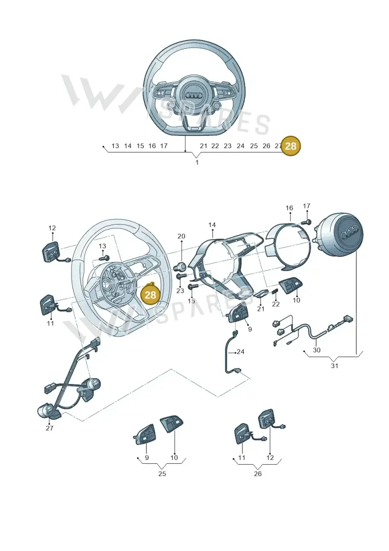 WHT008420 Volkswagen Hexagon Socket Flat Head Bolt