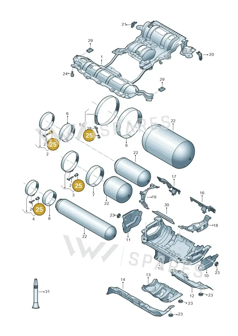 WHT008657A Volkswagen Nut
