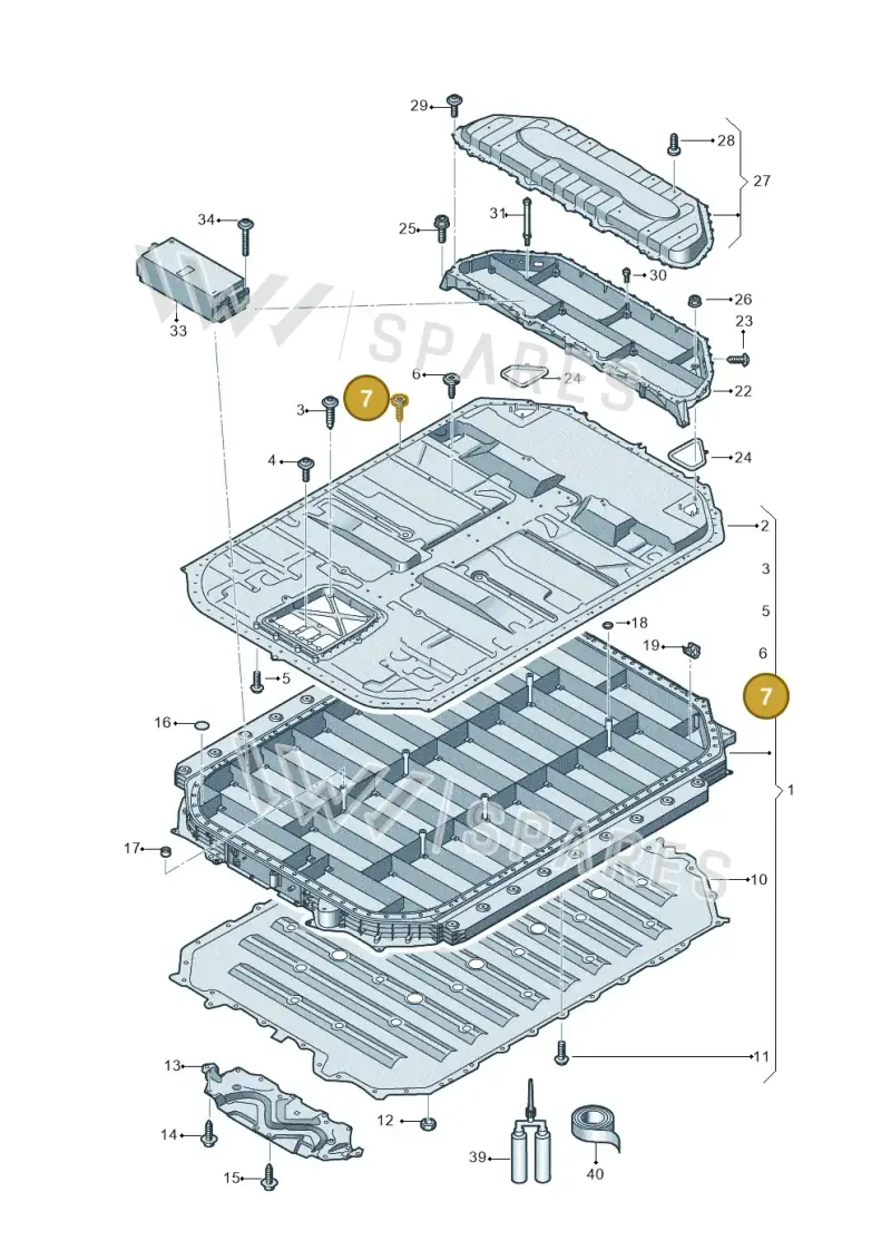 WHT008659 Volkswagen Hexagon Socket Head Bolt (Combi)