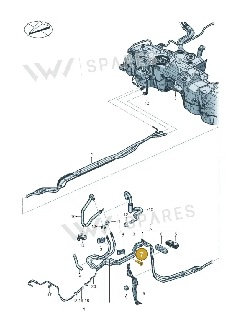 WHT008695 Volkswagen Shouldered Bolt