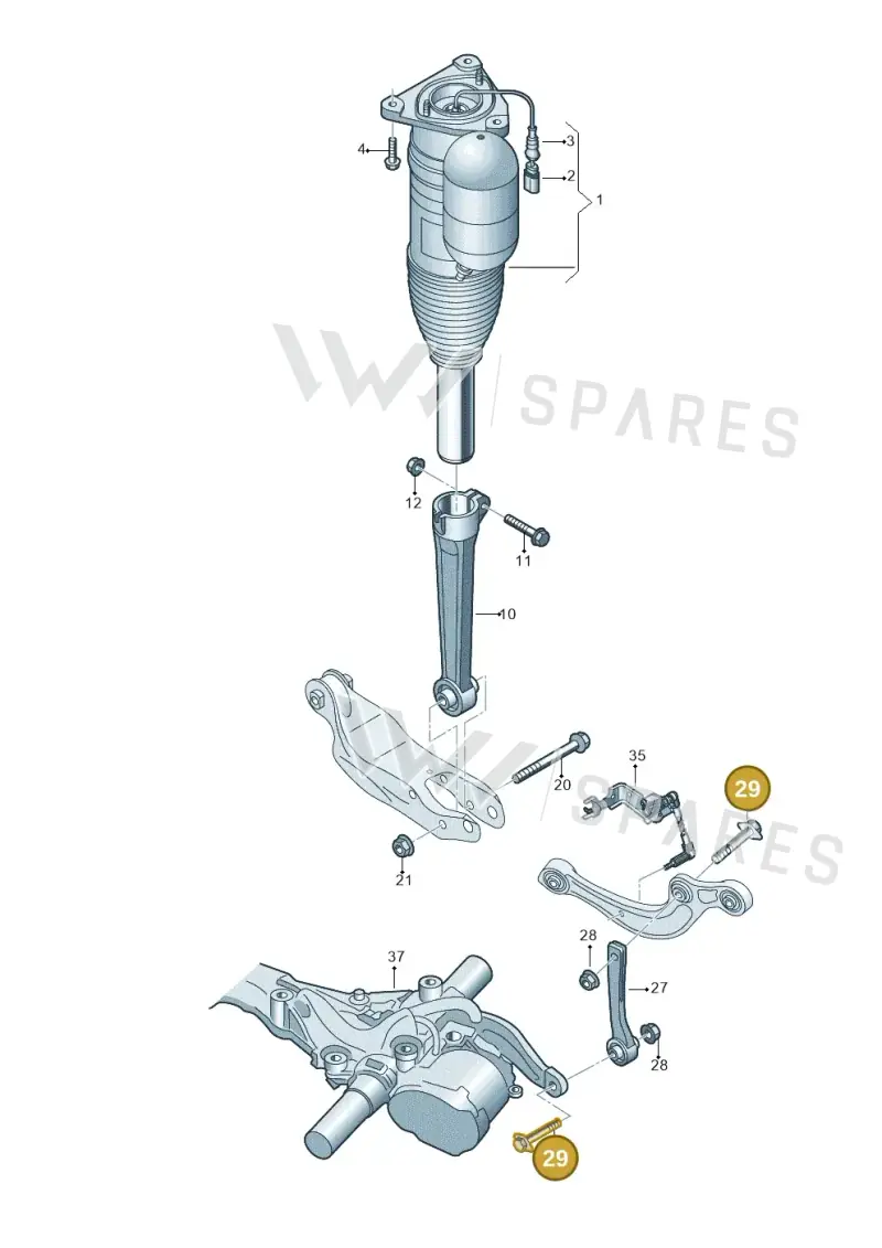 WHT008697 Volkswagen Hexagon Flange Screw (Combi)