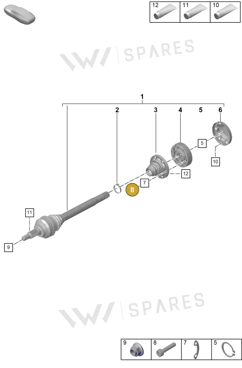 WHT008727 Volkswagen Socket Head Bolt