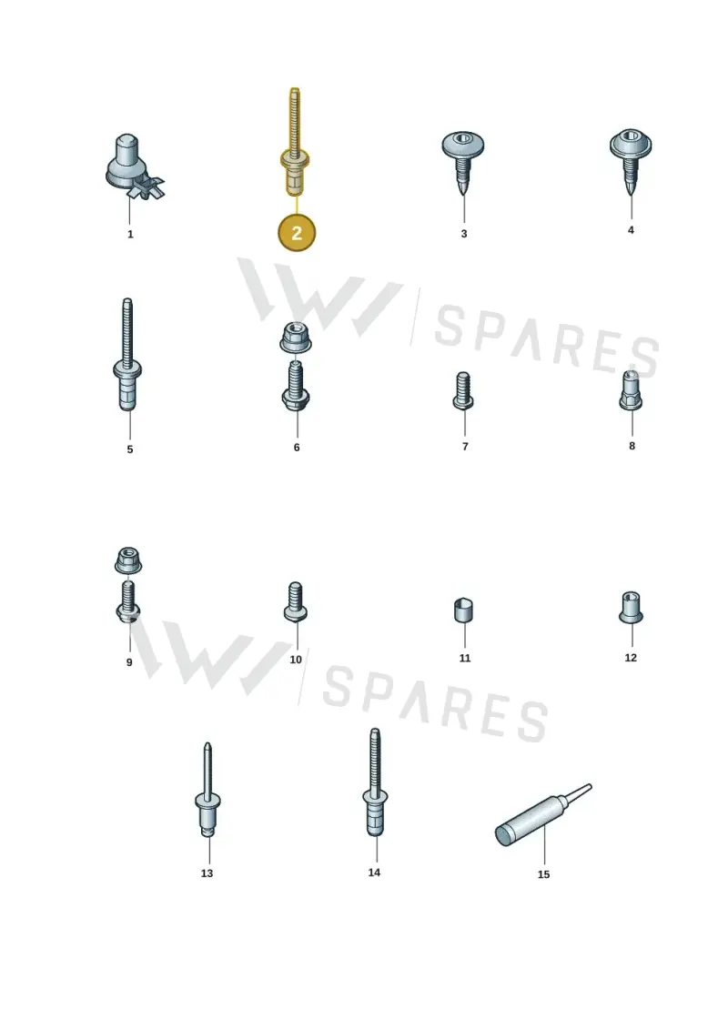 WHT008769 Volkswagen Pop Rivet