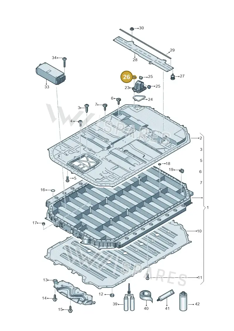 WHT008888 Volkswagen Hexagon Flange Nut Self-Locking