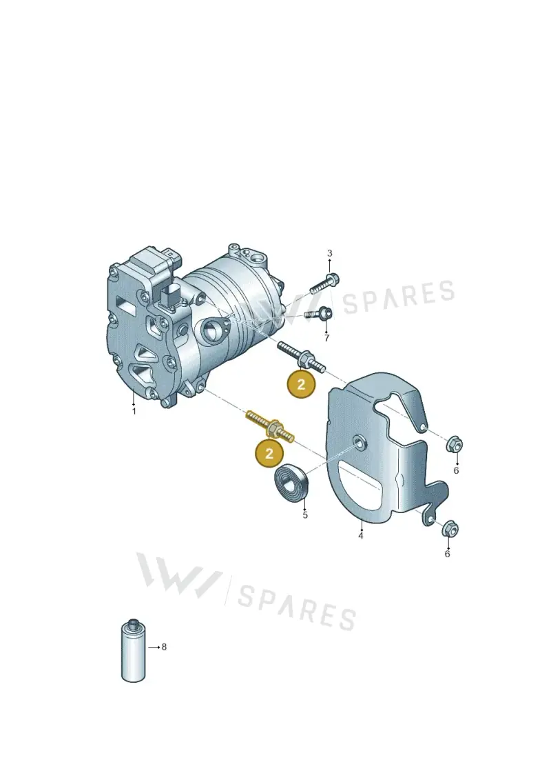WHT008895 Volkswagen Threaded Pin
