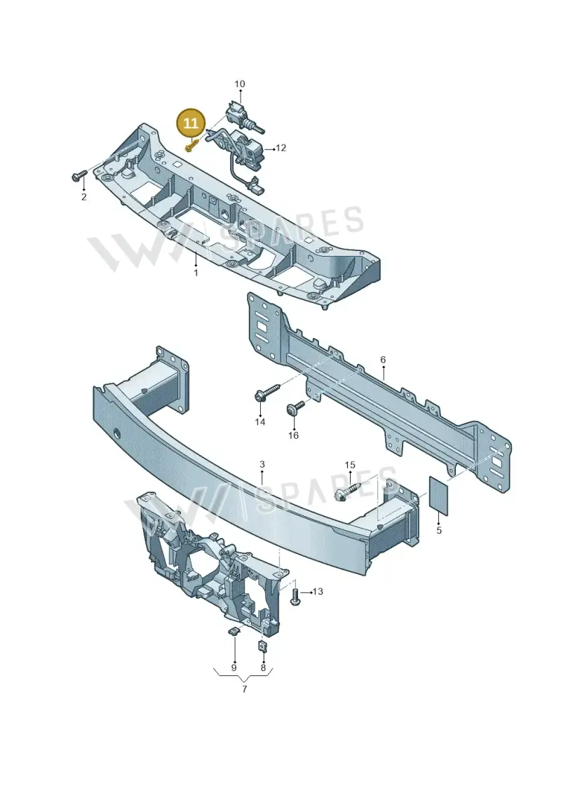 WHT008927 Volkswagen Hexagon Socket Flat Head Bolt