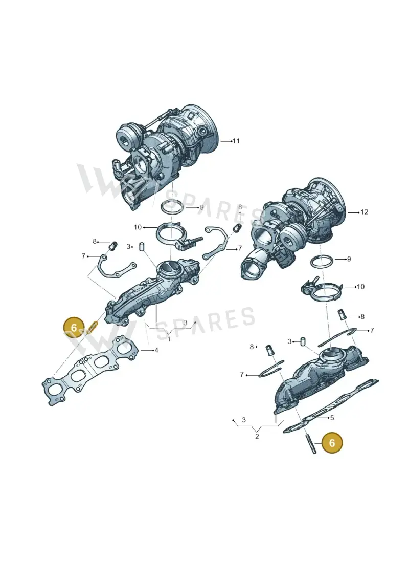 WHT008950 Volkswagen Threaded Stud