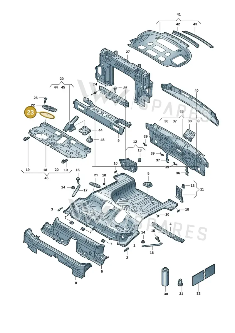 WHT008974 Volkswagen Sealing Strip (Self-Adhesive)