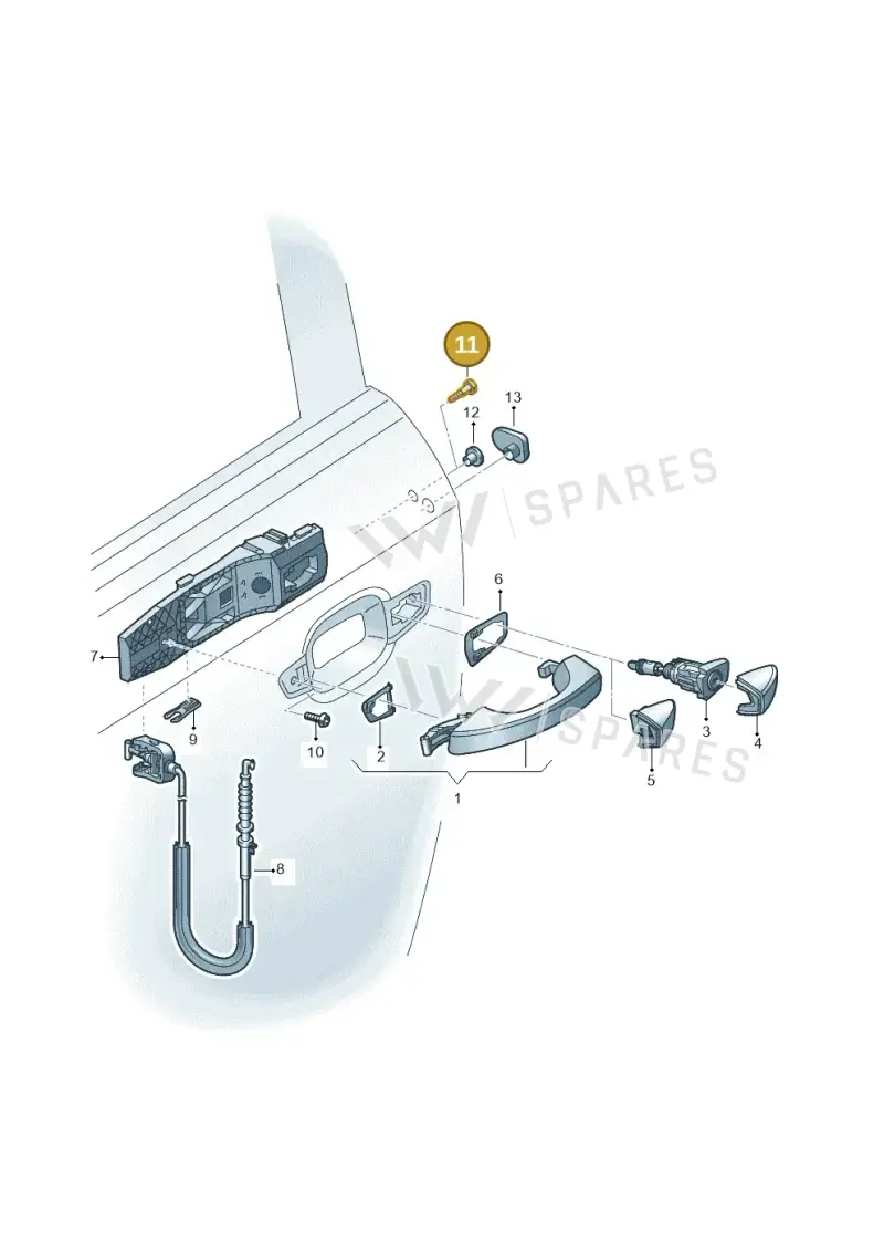 WHT008982 Volkswagen Hexagon Socket Head Bolt (Combi)