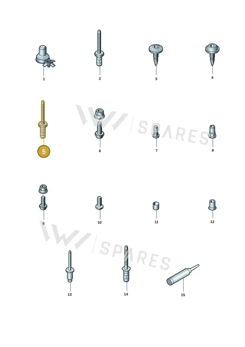 WHT009074 Volkswagen Pop Rivet