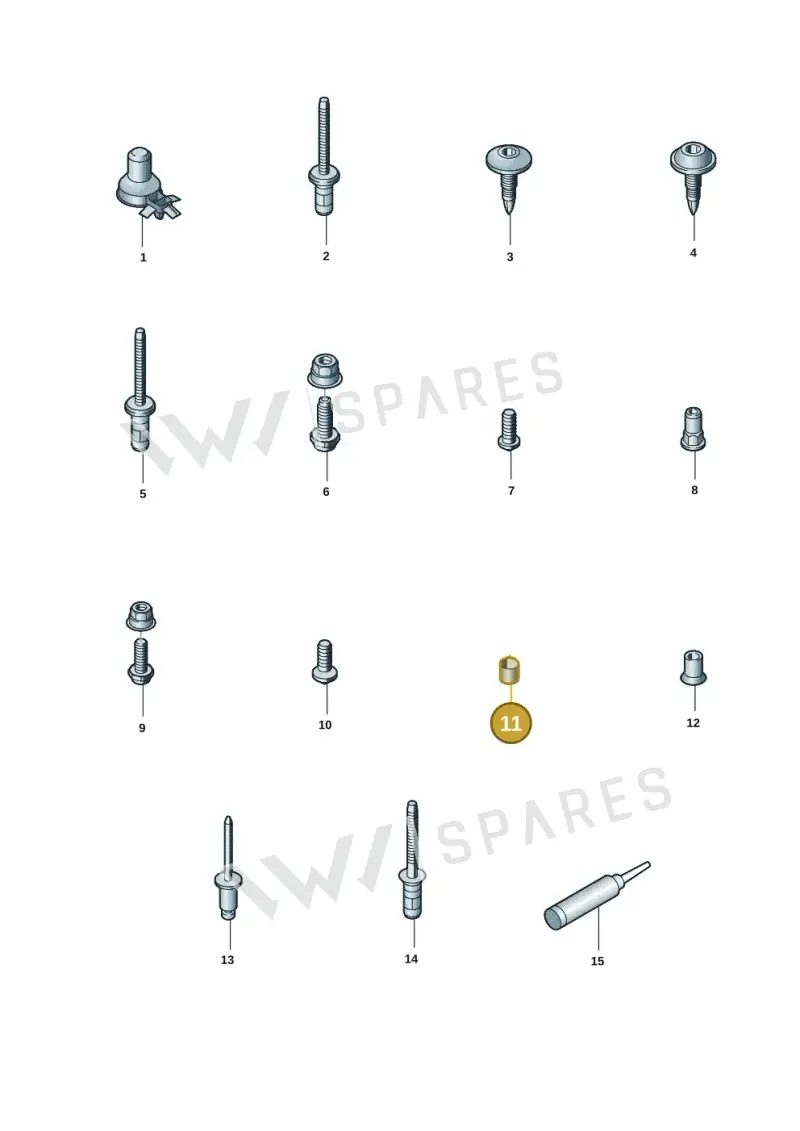 WHT009251 Volkswagen Threaded Bush