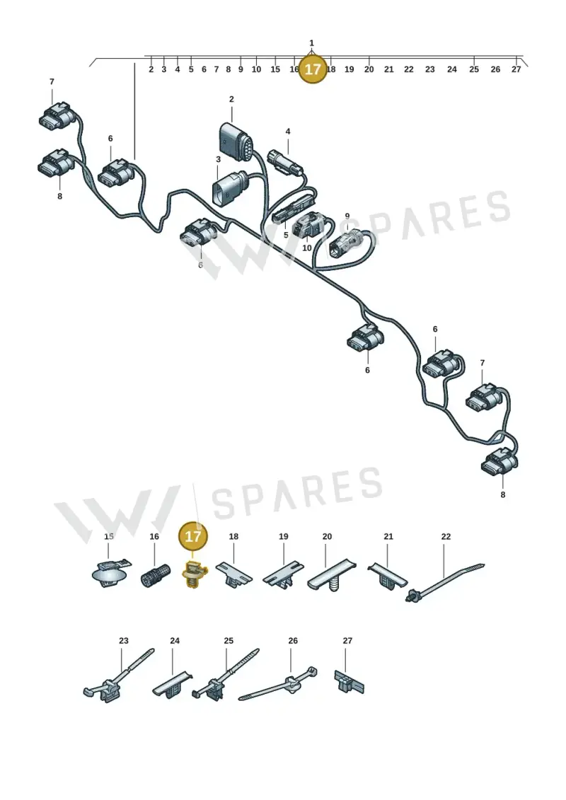 WHT009310 Volkswagen Bracket for Connector Housing