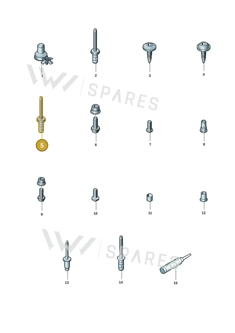 WHT009411 Volkswagen Pop Rivet