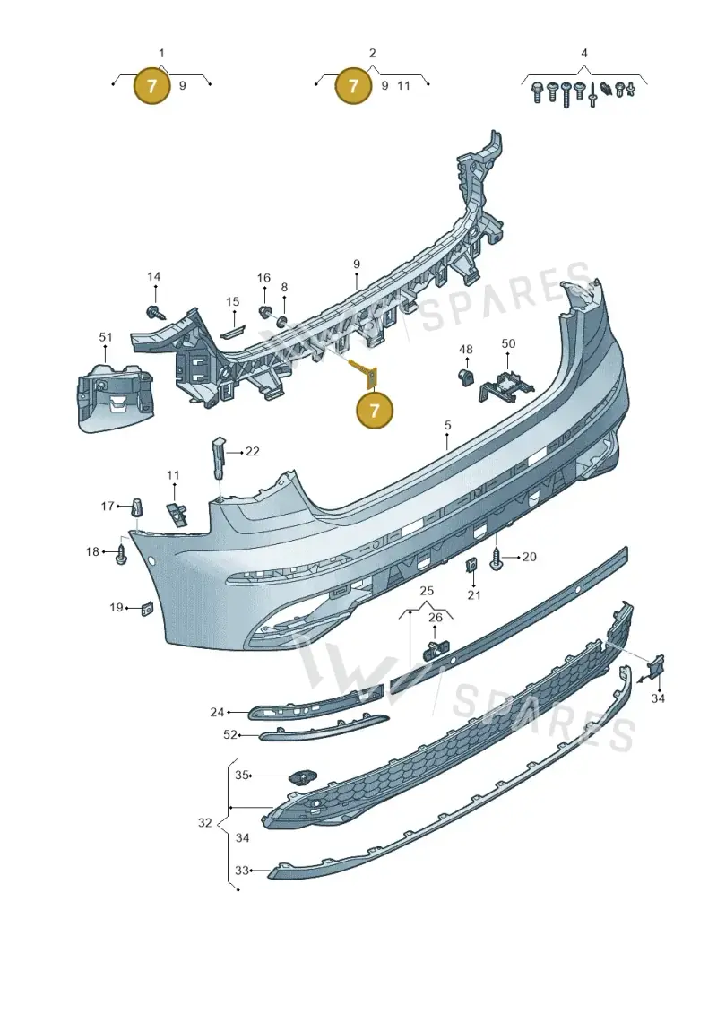 WHT009483 Volkswagen Securing Pin