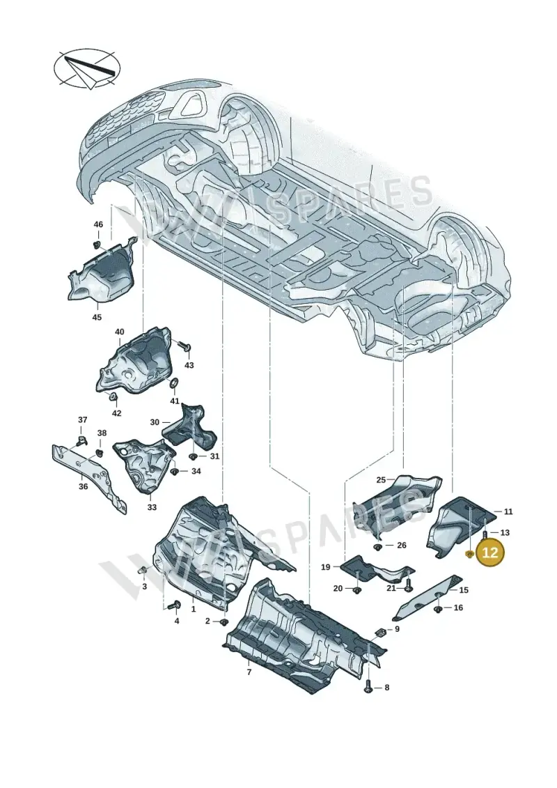 WHT009493 Volkswagen Plastic Nut