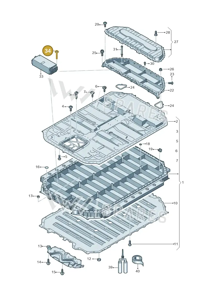 WHT009516 Volkswagen Bolt with Washer
