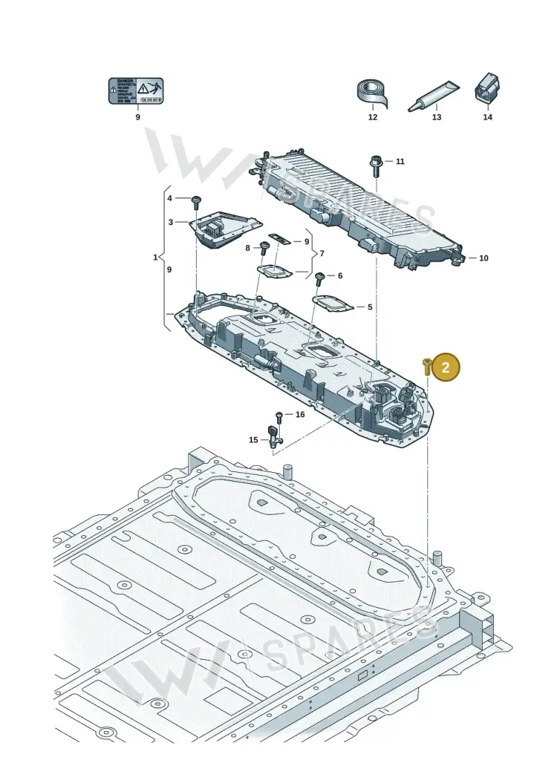 WHT009914B Volkswagen Hexagon Socket Flat Head Bolt