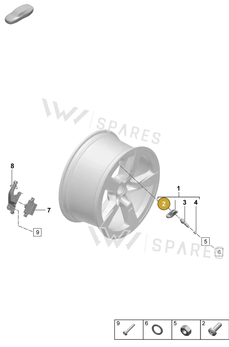 WHT010188 Volkswagen Metal Valve