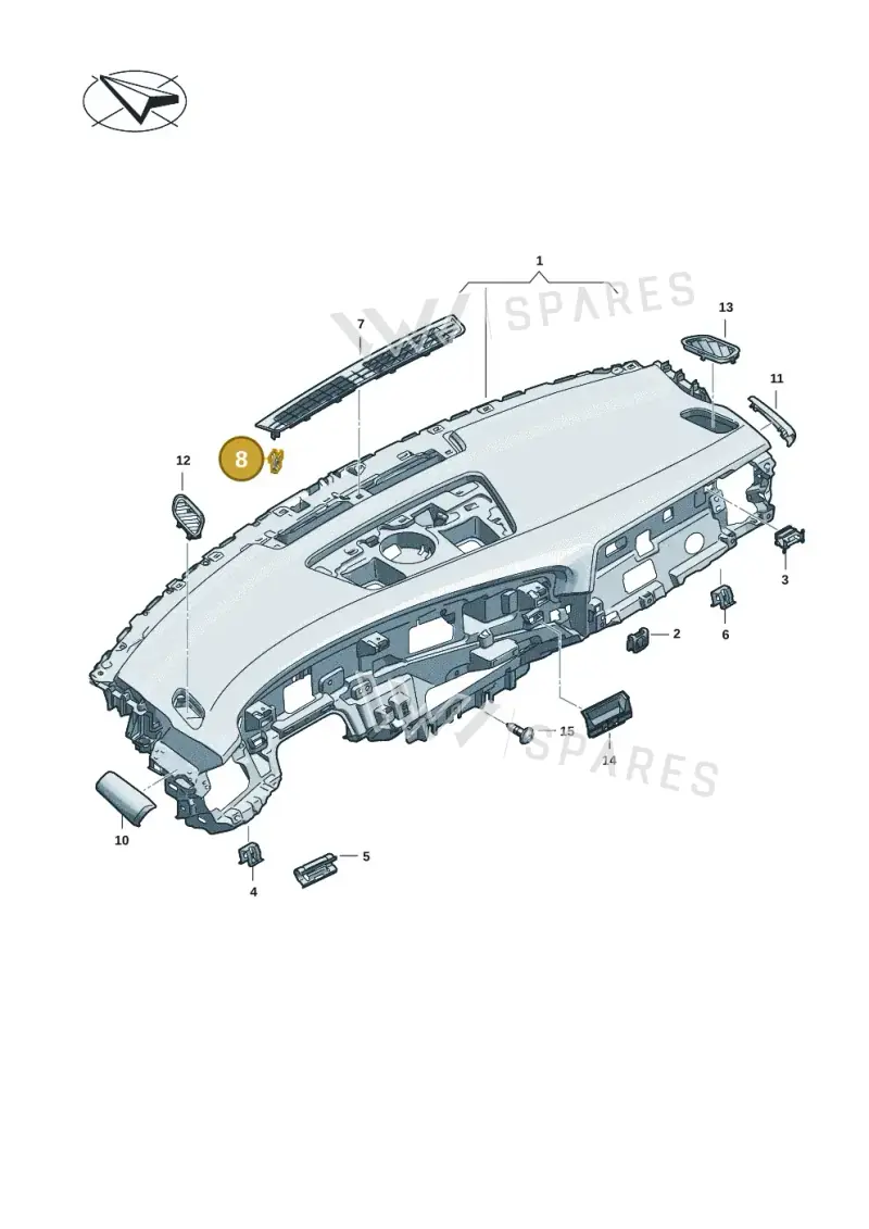 WHT010339 Volkswagen Clip