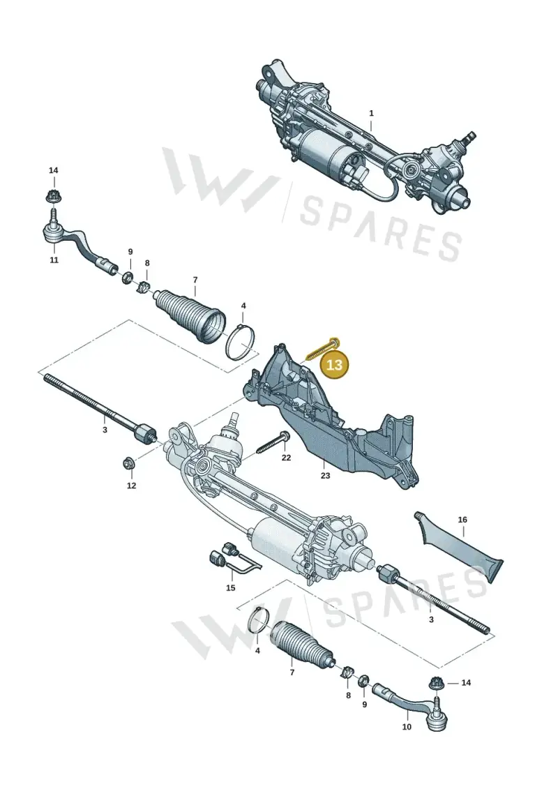 WHT010353 Volkswagen Hexagon Bolt