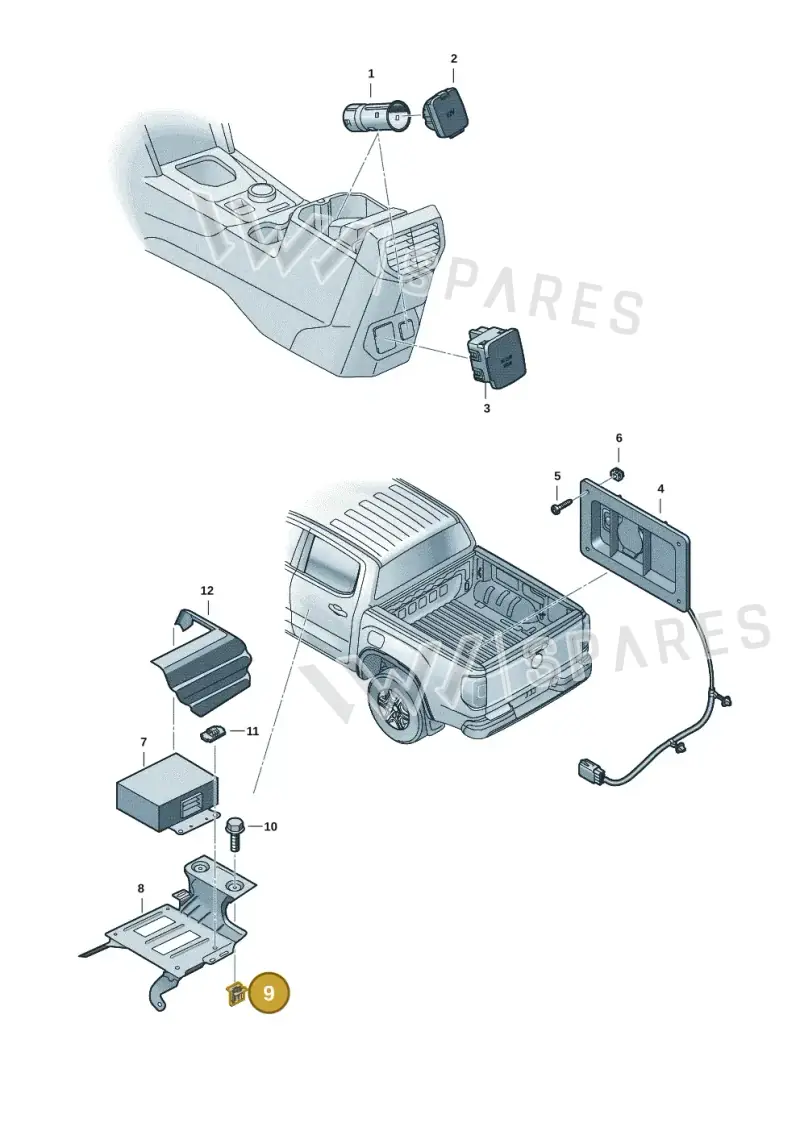 WHT010813 Volkswagen Clip