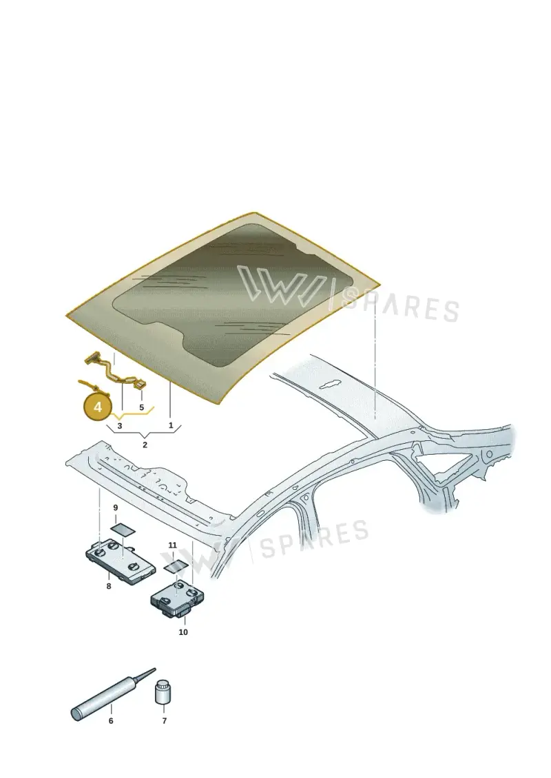WHT011171 Volkswagen Cable Ties with Bracket