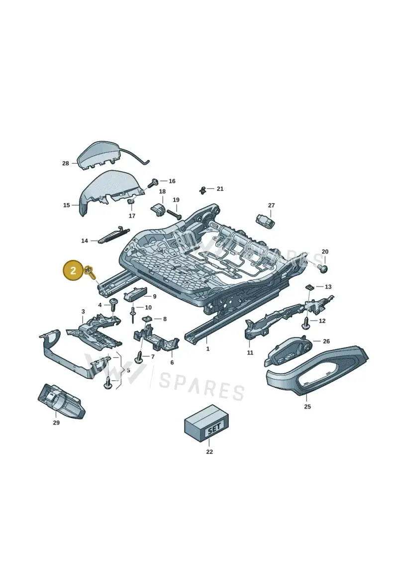 WHT011175 Volkswagen Screw with Interior Serrations