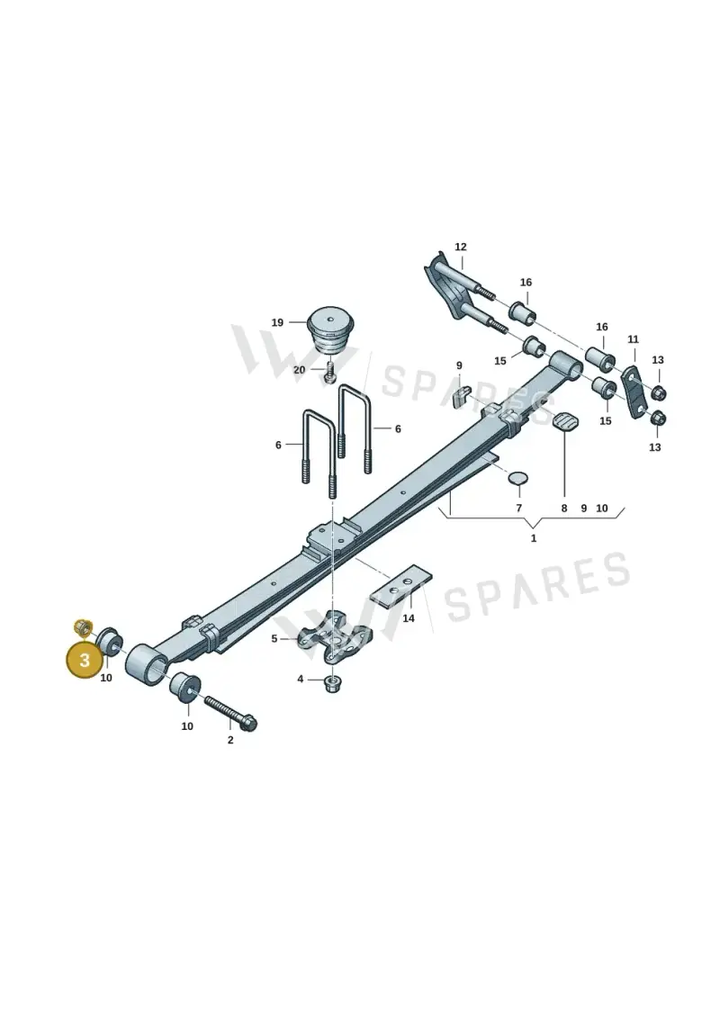 WHT011326 Volkswagen Nut