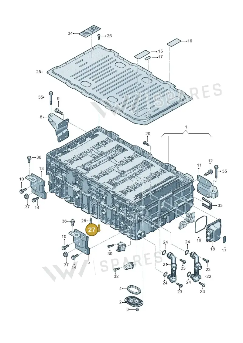 WHT011358 Volkswagen Hexagon Socket Flat Head Bolt