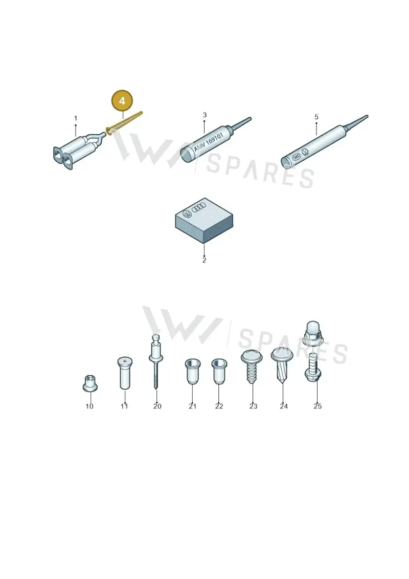 000012279C — Audi TTS Coupe 2.0 (2010-2014) diagram 291800800, position 4