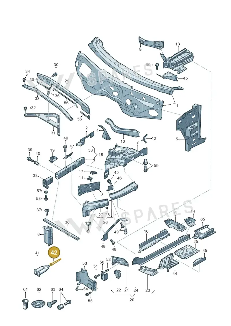 000012279C — Audi Q7 qu. 3.0 TDI (2015-2019) diagram 859805000, position 42