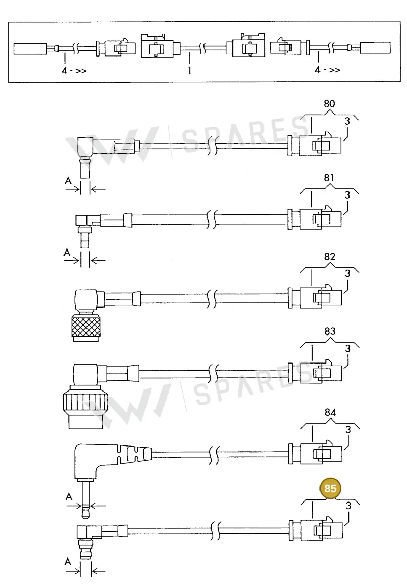 000098691 — Audi 1J0 platform diagram 198035360, position 85