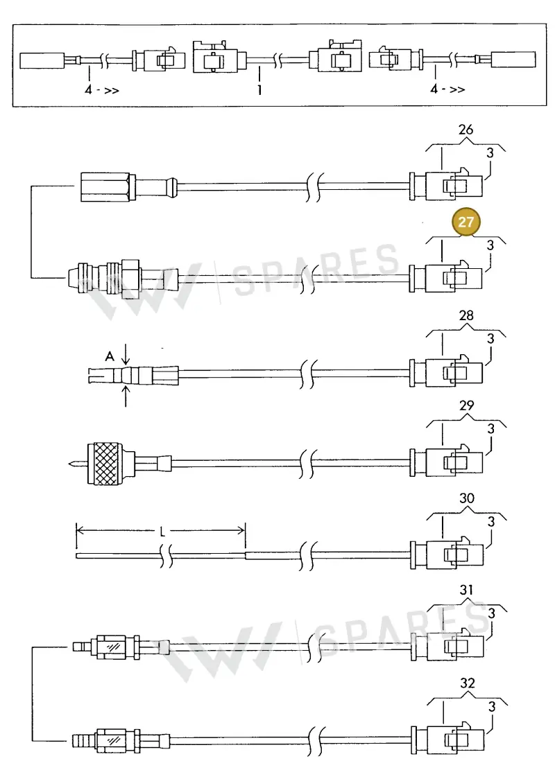 000098693 — Audi 1J0 platform diagram 198035280, position 27
