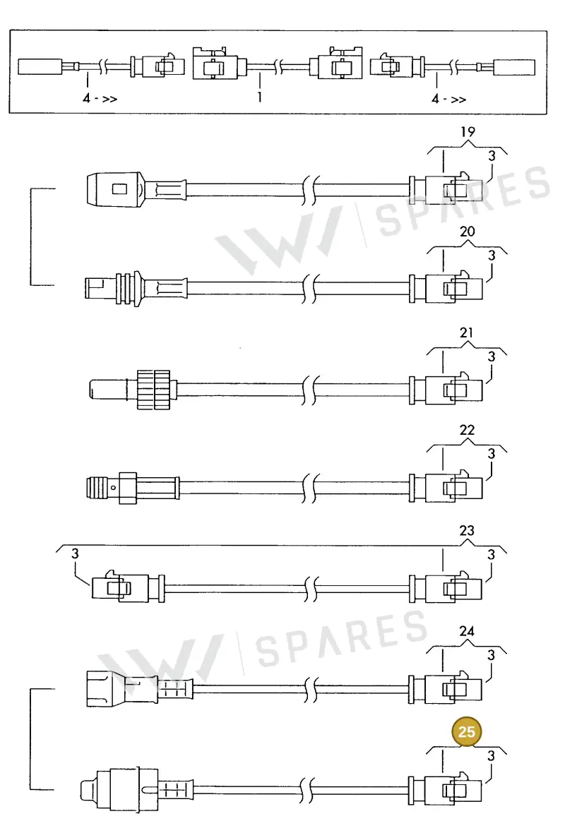 000098698 — Audi 1J0 platform diagram 198035270, position 25