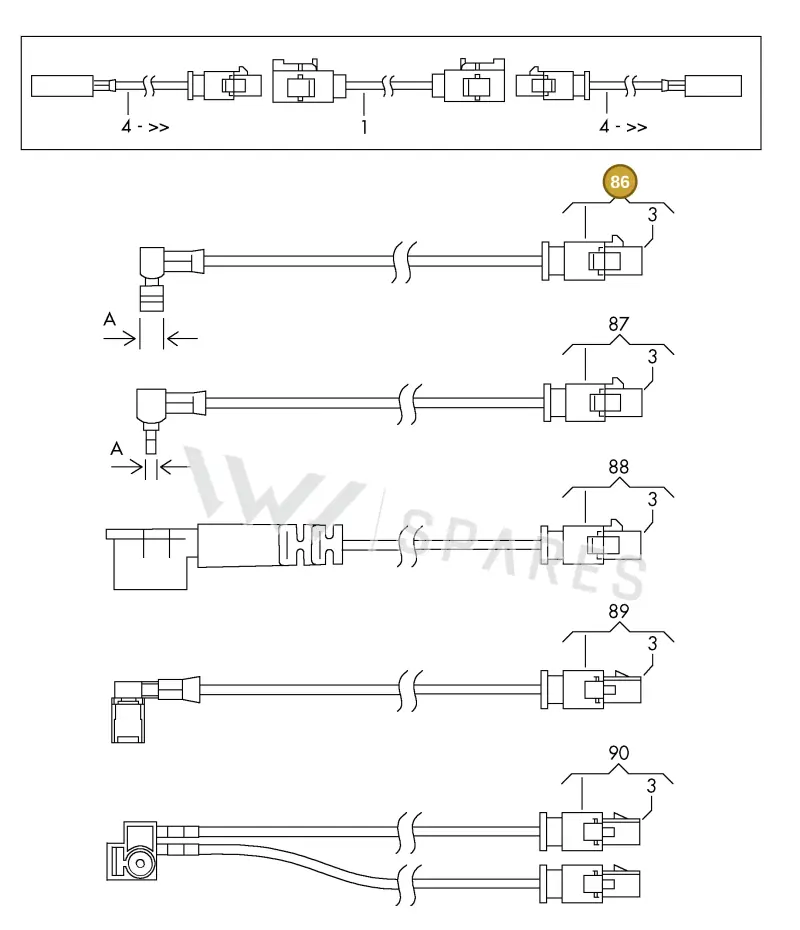 000098700 — Audi 1J0 platform diagram 198035370, position 86