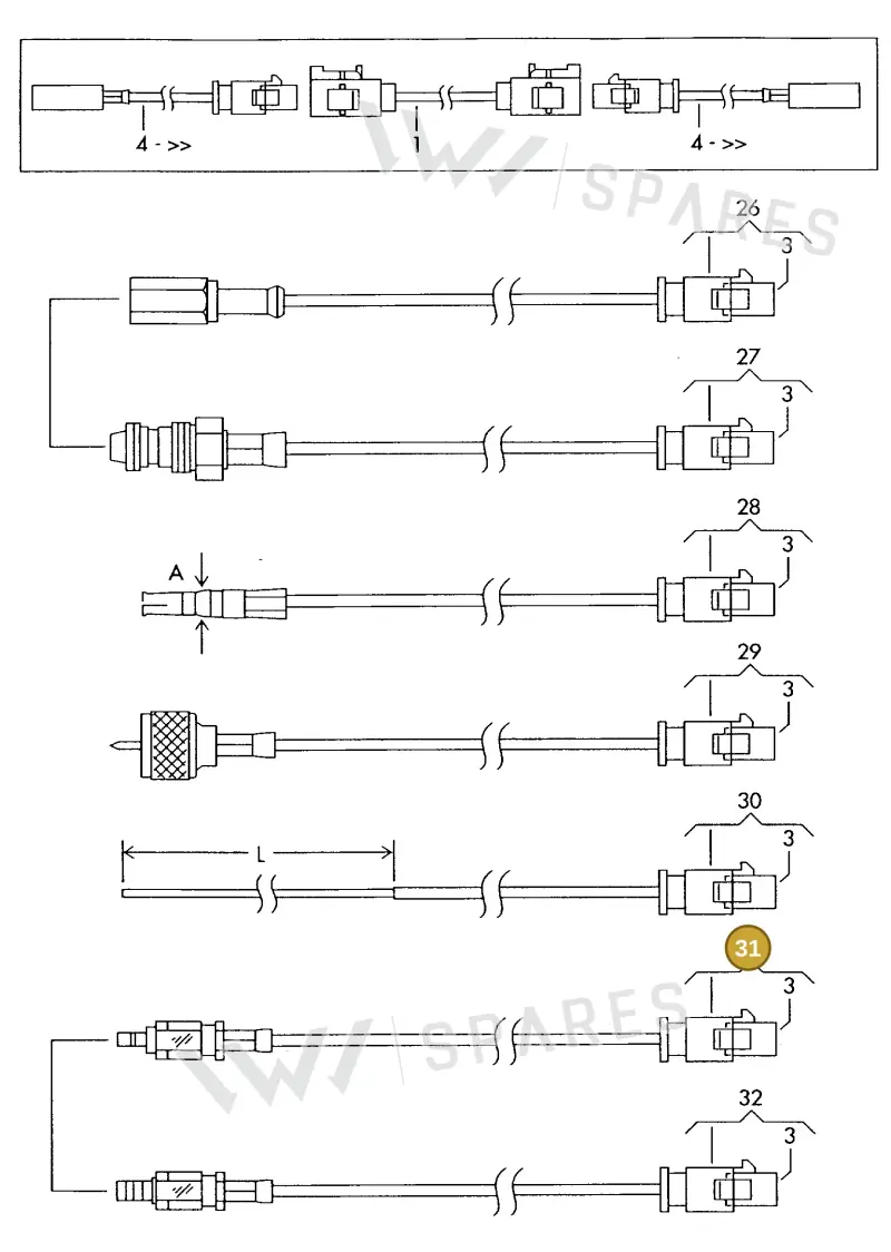 000098706 — Audi 1J0 platform diagram 198035280, position 31
