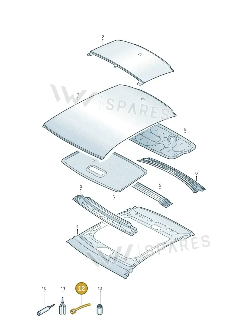 000809937 — Audi A6 2.0 (2018-) diagram 430817000, position 12