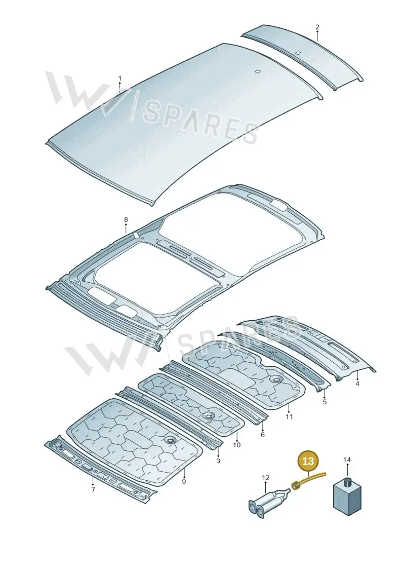 000809937 — Audi RS6 Avant (2019-) diagram 430817010, position 13