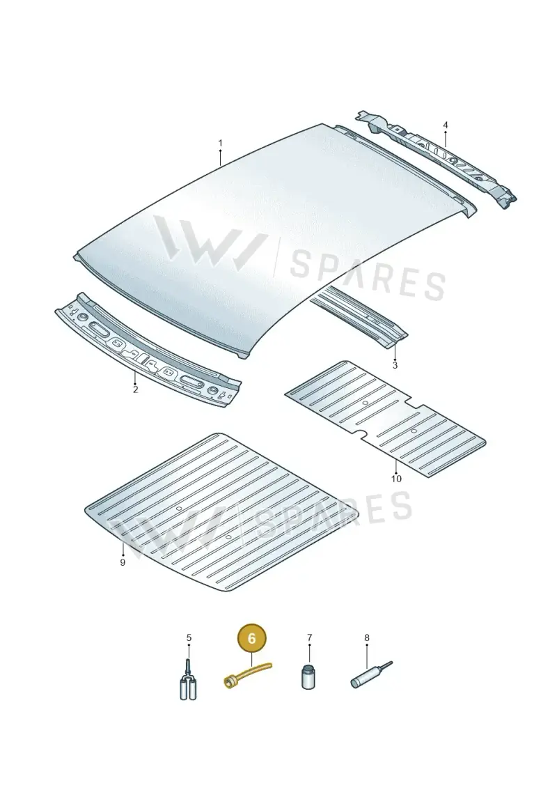 000809937 — Audi A1 sportback 1.0 (2018-) diagram 592817000, position 6
