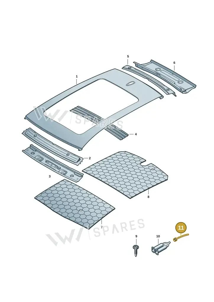 000809937 — Audi Q6 e-tron (2023-) diagram f5s817000, position 11