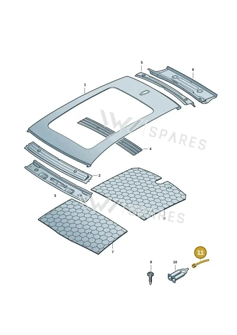 000809937 — Audi Q6 e-tron (2023-) diagram f5s817000, position 11